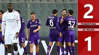 VIDEO bàn thắng Fiorentina vs AC Milan: 2-1