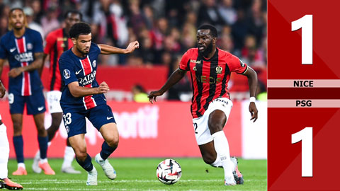 VIDEO bàn thắng Nice vs PSG: 1-1 (Vòng 7 Ligue 1 mùa giải 2024/25)