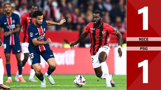 VIDEO bàn thắng Nice vs PSG: 1-1 (Vòng 7 Ligue 1 mùa giải 2024/25)