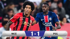 Kết quả Nice 1-1 PSG: Đội khách mất ngôi đầu bảng Ligue 1