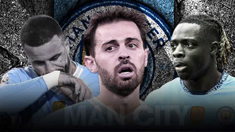 3 cầu thủ Man City đang thi đấu thất vọng: Tệ nhất là 2 công thần