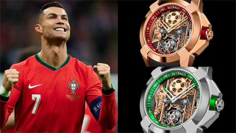 Ronaldo được tặng đồng hồ siêu độc đáo trị giá 32 tỷ đồng