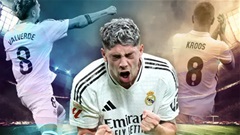 Valverde đã mặc vừa áo số 8 của Kroos