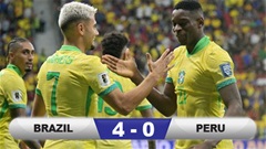 Kết quả Brazil 4-0 Peru: Selecao thắng trận thứ 2 liên tiếp