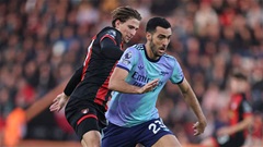 Trực tiếp Bournemouth 0-0 Arsenal: Saliba nhận thẻ đỏ