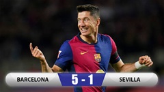 Kết quả Barca 5-1 Sevilla: Lewandowski ghi cú đúp, Barca đại thắng Sevilla