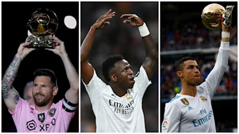 So sánh giữa Vinicius, Messi và Ronaldo: Vinicius ‘ăn đứt’ Cristiano Ronaldo 