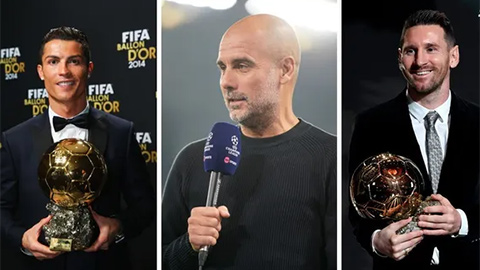 Guardiola nói 'Messi là bố Ronaldo'