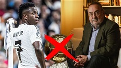 'Người nhà' của Real Madrid cũng không bênh nổi Vinicius