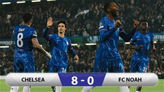 Kết quả Chelsea 8-0 Noah: Cơn điên của The Blues