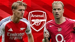 Martin Odegaard được ví như Dennis Bergkamp