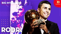 Rodri: ‘Chẳng ai trong số Messi, Ronaldo, Benzema, Modric nhắn tin chúc mừng tôi’