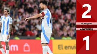 VIDEO bàn thắng Paraguay vs Argentina: 2-1