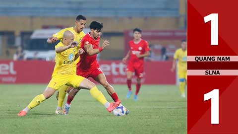 VIDEO bàn thắng Quảng Nam vs SLNA: 1-1 (Vòng 8 V.League 2024/25)