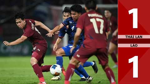 VIDEO bàn thắng Thái Lan vs Lào: 1-1 (Giao hữu Quốc tế 2024)