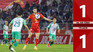 VIDEO bàn thắng HL Hà Tĩnh vs TP.HCM: 1-1