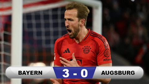 Kết quả Bayern 3-0 Augsburg: Ngày thăng hoa của Kane