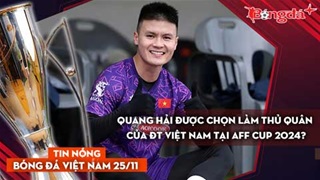 Tin nóng BĐVN 25/11: Quang Hải được chọn làm thủ quân của ĐT Việt Nam tại AFF Cup 2024?