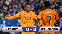 Kết quả Leganes 0-3 Real Madrid: Los Blancos còn kém Barca 4 điểm