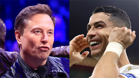 Elon Musk chúc mừng Cristiano Ronaldo