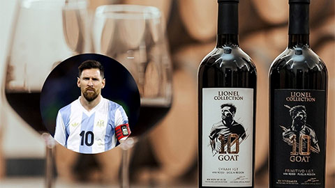 Messi đem rượu vang cao cấp đi triển lãm