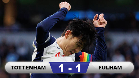 Kết quả Tottenham 1-1 Fulham: Gà trống mắc tóc