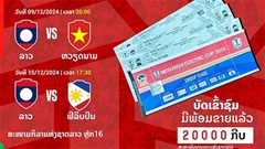 Vé xem Việt Nam vs Lào ở trận ra quân AFF Cup chỉ 24.000 đồng