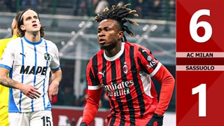 VIDEO bàn thắng AC Milan vs Sassuolo: 6-1