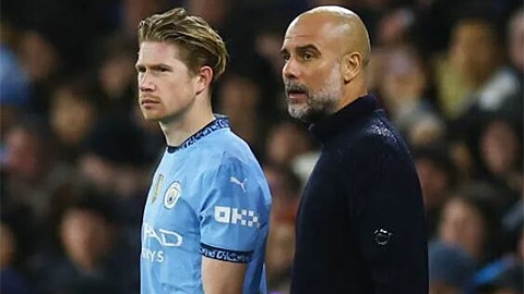  Pep phủ nhận tin đồn mâu thuẫn với De Bruyne