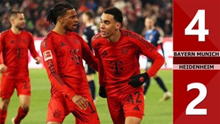 VIDEO bàn thắng Bayern Munich vs Heidenheim: 4-2