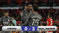 Kết quả Girona 0-3 Real: Los Blancos áp sát Barca