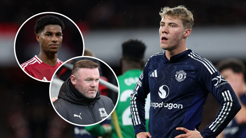 Hojlund phá kỷ lục của Rooney và Rashford