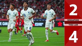 VIDEO bàn thắng Singapore vs Thái Lan: 2-4