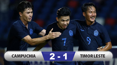 Kết quả Campuchia 2-1 Timor Leste: Thắng và 'mài dao' chờ  Thái Lan