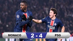 Kết quả Monaco 2-4 PSG: PSG tiếp tục củng cố ngôi đầu Ligue 1