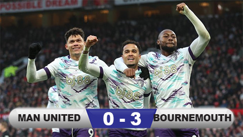 Kết quả MU 0-3 Bournemouth: Tan nát Quỷ đỏ