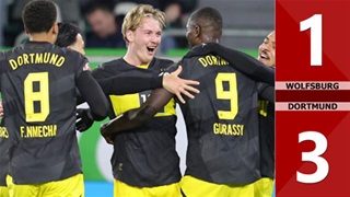 VIDEO bàn thắng Wolfsburg vs Dortmund: 1-3