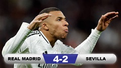 Kết quả Real Madrid 4-2 Sevilla: Không có quà cho Jesus Navas