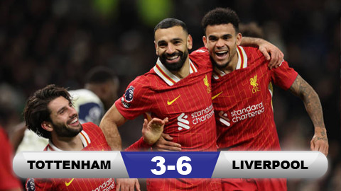 Salah tỏa sáng rực rỡ, Liverpool chơi tennis với Tottenham