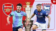 Nhận định bóng đá Arsenal vs Ipswich Town, 03h15 ngày 28/12: Pháo nổ tưng bừng