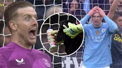 Pickford lè lưỡi trêu ngươi Haaland 