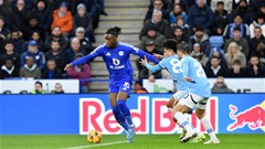 Trực tiếp Leicester 0-1 Man City: Chủ nhà ép sân