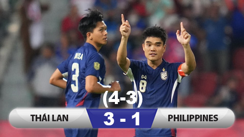 Kết quả Thái Lan 3-1 Philppines (chung cuộc 4-3): Thái Lan gặp Việt Nam ở chung kết 