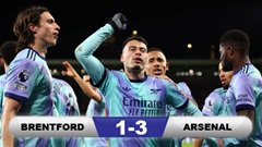 Kết quả Brentford 1-3 Arsenal: Pháo thủ khai xuân thắng lợi