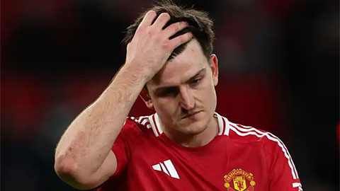 Harry Maguire cuống cuồng chạy lụt