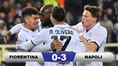 Kết quả Fiorentina 0-3 Napoli: Lukaku và McTominay hạ đẹp De Gea