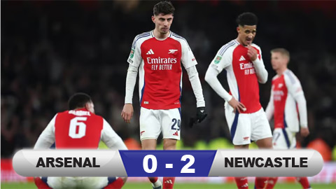 Kết quả Arsenal 0-2 Newcastle: Isak và Gordon đánh sập Emirates