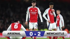 Kết quả Arsenal 0-2 Newcastle: Isak và Gordon đánh sập Emirates