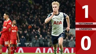 VIDEO bàn thắng Tottenham vs Liverpool: 1-0 (Bán kết lượt đi Cúp LĐ Anh 2024/25)