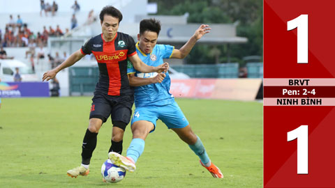 VIDEO bàn thắng BRVT vs Ninh Bình: 1-1, Pen: 2-4